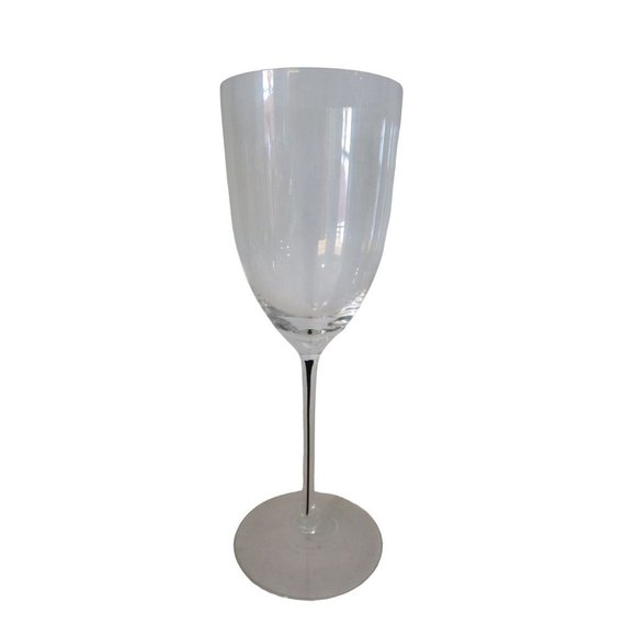 Black Core Stem Thin Crystal Wine Glass Multi Purpose GUC Unmarked - Picture 4 of 12